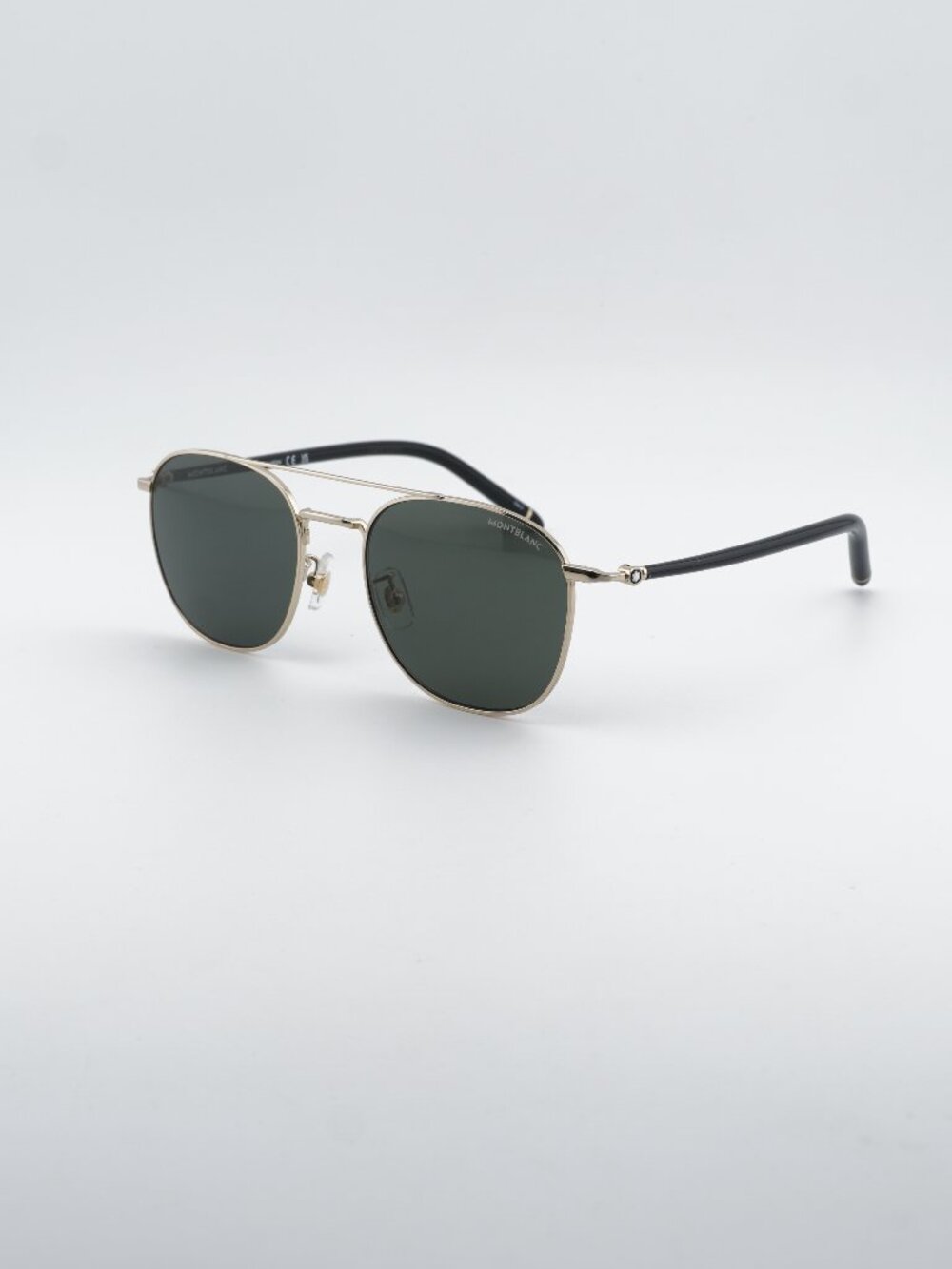 Montblanc MB0271S 006 Sunglasses Gold Square Frame, Grey Lenses